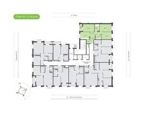 3-к квартира, вторичка, 76м2, 12/16 этаж