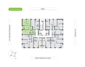 3-к квартира, вторичка, 77м2, 20/20 этаж