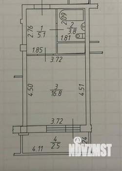 Студия квартира, вторичка, 28м2, 16/19 этаж