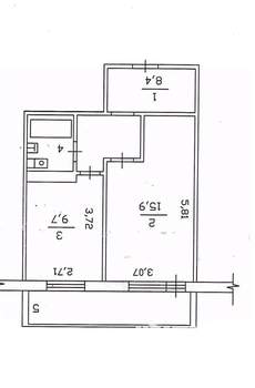 1-к квартира, вторичка, 41м2, 10/10 этаж