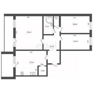 3-к квартира, вторичка, 18м2, 3/10 этаж