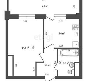 1-к квартира, вторичка, 31м2, 8/10 этаж