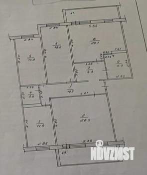 4-к квартира, вторичка, 124м2, 6/10 этаж