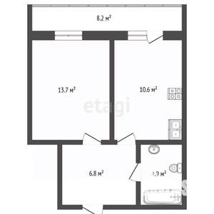 1-к квартира, вторичка, 39м2, 11/18 этаж