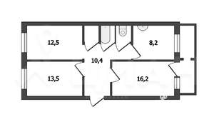 3-к квартира, вторичка, 70м2, 6/10 этаж