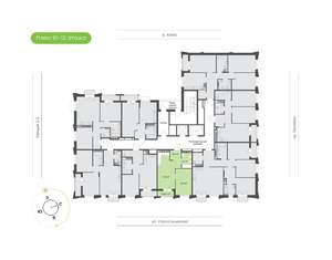 1-к квартира, вторичка, 43м2, 10/16 этаж