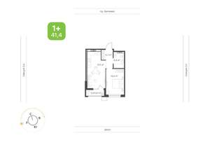 1-к квартира, вторичка, 41м2, 4/24 этаж