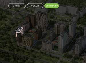 2-к квартира, вторичка, 54м2, 9/24 этаж