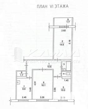 3-к квартира, вторичка, 66м2, 6/10 этаж