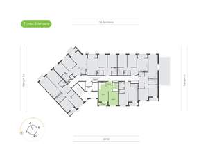 1-к квартира, вторичка, 41м2, 3/10 этаж