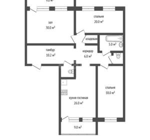 3-к квартира, вторичка, 133м2, 1/5 этаж