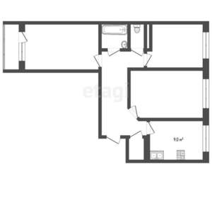 3-к квартира, вторичка, 67м2, 5/10 этаж
