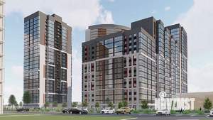 1-к квартира, строящийся дом, 32м2, 2/25 этаж