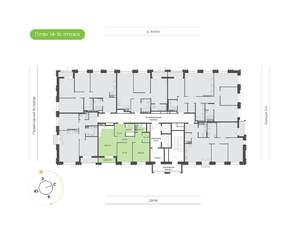 2-к квартира, вторичка, 67м2, 16/16 этаж