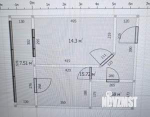 1-к квартира, вторичка, 39м2, 1/17 этаж