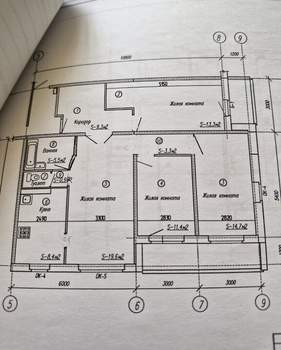 4-к квартира, вторичка, 89м2, 2/10 этаж