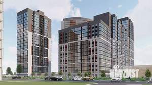 1-к квартира, строящийся дом, 25м2, 17/25 этаж