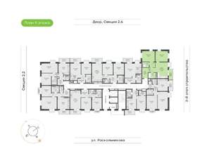 2-к квартира, вторичка, 67м2, 8/14 этаж