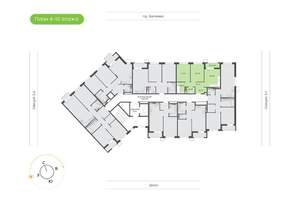 2-к квартира, вторичка, 54м2, 9/24 этаж