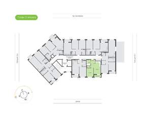 1-к квартира, вторичка, 41м2, 3/10 этаж