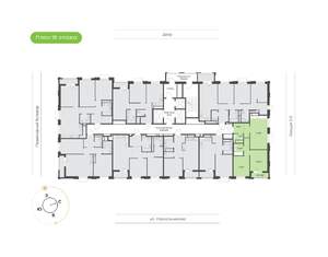 2-к квартира, вторичка, 64м2, 18/24 этаж