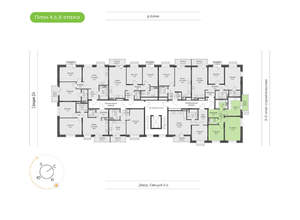 2-к квартира, вторичка, 53м2, 6/24 этаж