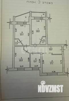 3-к квартира, вторичка, 84м2, 3/5 этаж