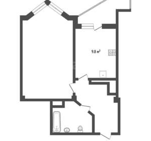 1-к квартира, вторичка, 42м2, 12/17 этаж