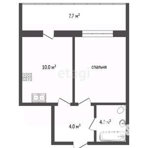 1-к квартира, вторичка, 39м2, 17/17 этаж