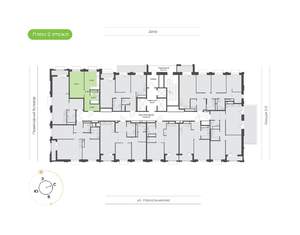 1-к квартира, вторичка, 40м2, 2/24 этаж