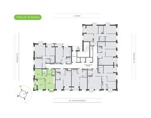 2-к квартира, вторичка, 58м2, 14/16 этаж