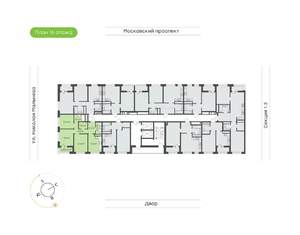 3-к квартира, вторичка, 68м2, 16/16 этаж