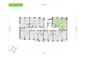 2-к квартира, вторичка, 63м2, 9/24 этаж