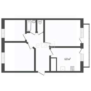 3-к квартира, вторичка, 60м2, 5/5 этаж