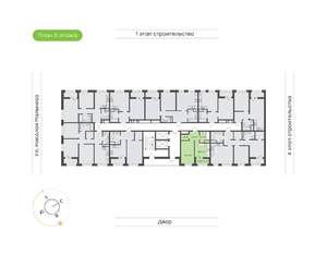 1-к квартира, вторичка, 35м2, 3/16 этаж