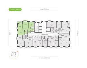 3-к квартира, вторичка, 77м2, 2/24 этаж