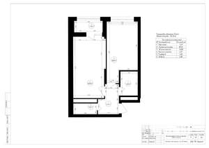 2-к квартира, строящийся дом, 53м2, 10/22 этаж