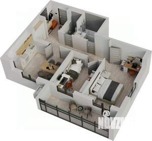 2-к квартира, строящийся дом, 63м2, 5/18 этаж