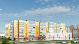 1-к квартира, строящийся дом, 43м2, 18/18 этаж