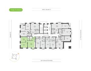 2-к квартира, вторичка, 64м2, 4/21 этаж