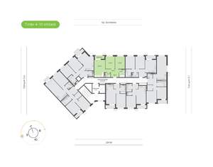 2-к квартира, вторичка, 57м2, 6/10 этаж