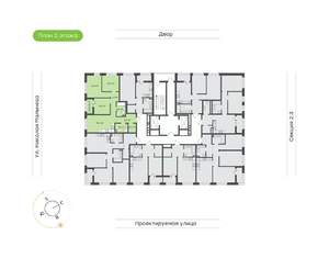 3-к квартира, вторичка, 79м2, 2/20 этаж