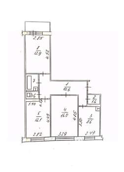 3-к квартира, вторичка, 68м2, 3/9 этаж