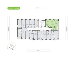 2-к квартира, вторичка, 63м2, 3/9 этаж