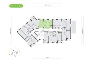 2-к квартира, вторичка, 57м2, 3/24 этаж