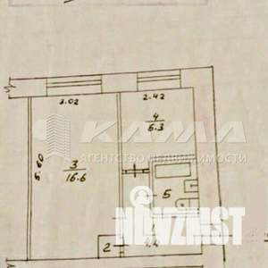 1-к квартира, вторичка, 31м2, 2/5 этаж
