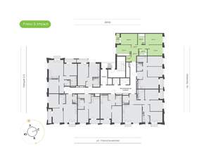 3-к квартира, вторичка, 76м2, 3/16 этаж