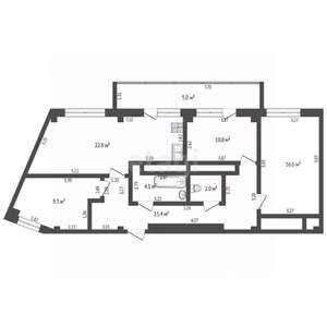 3-к квартира, вторичка, 85м2, 23/25 этаж