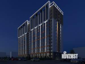 2-к квартира, строящийся дом, 78м2, 8/15 этаж