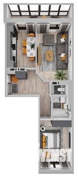 2-к квартира, строящийся дом, 57м2, 9/11 этаж